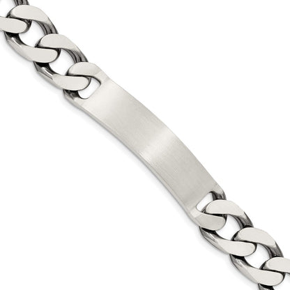 Sterlingsilber Gravierbar Antikisiert Panzer Glieder Id Armband