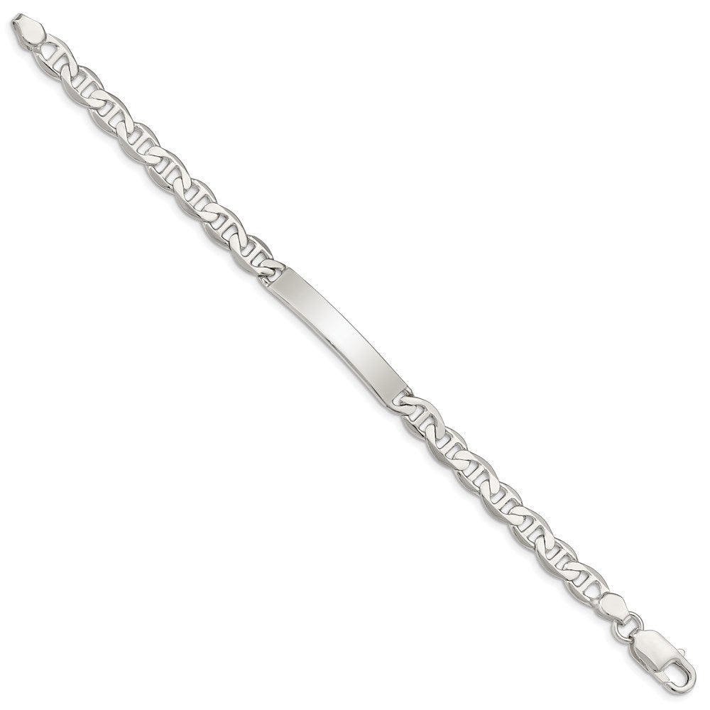 Sterlingsilber Gravierbar Anker Glieder Id Armband