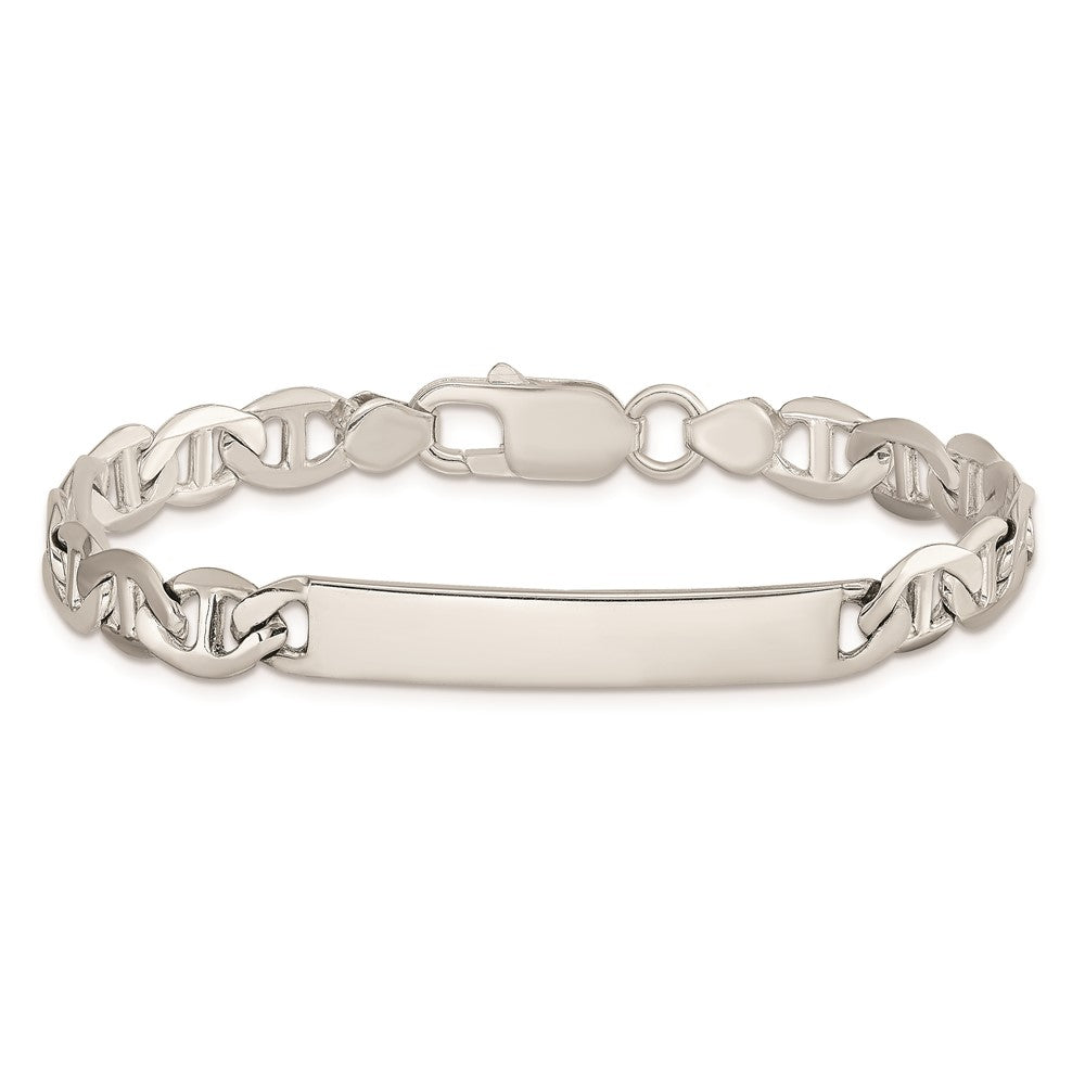 Sterlingsilber Gravierbar Anker Glieder Id Armband