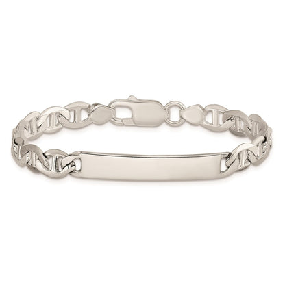 Sterlingsilber Gravierbar Anker Glieder Id Armband