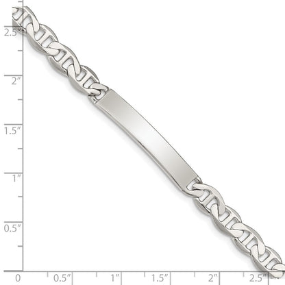 Sterlingsilber Gravierbar Anker Glieder Id Armband