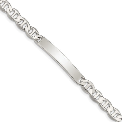 Sterlingsilber Gravierbar Anker Glieder Id Armband