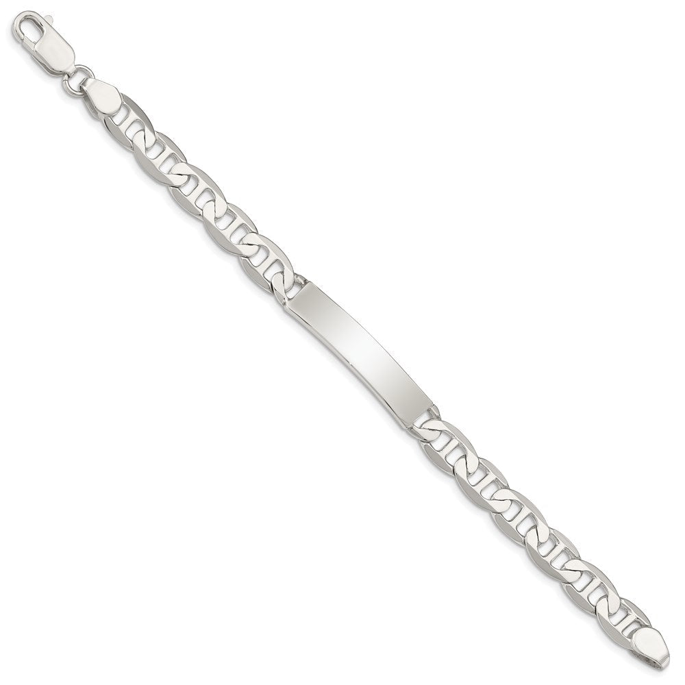 Sterlingsilber Poliert Gravierbar Anker Glieder Id Armband