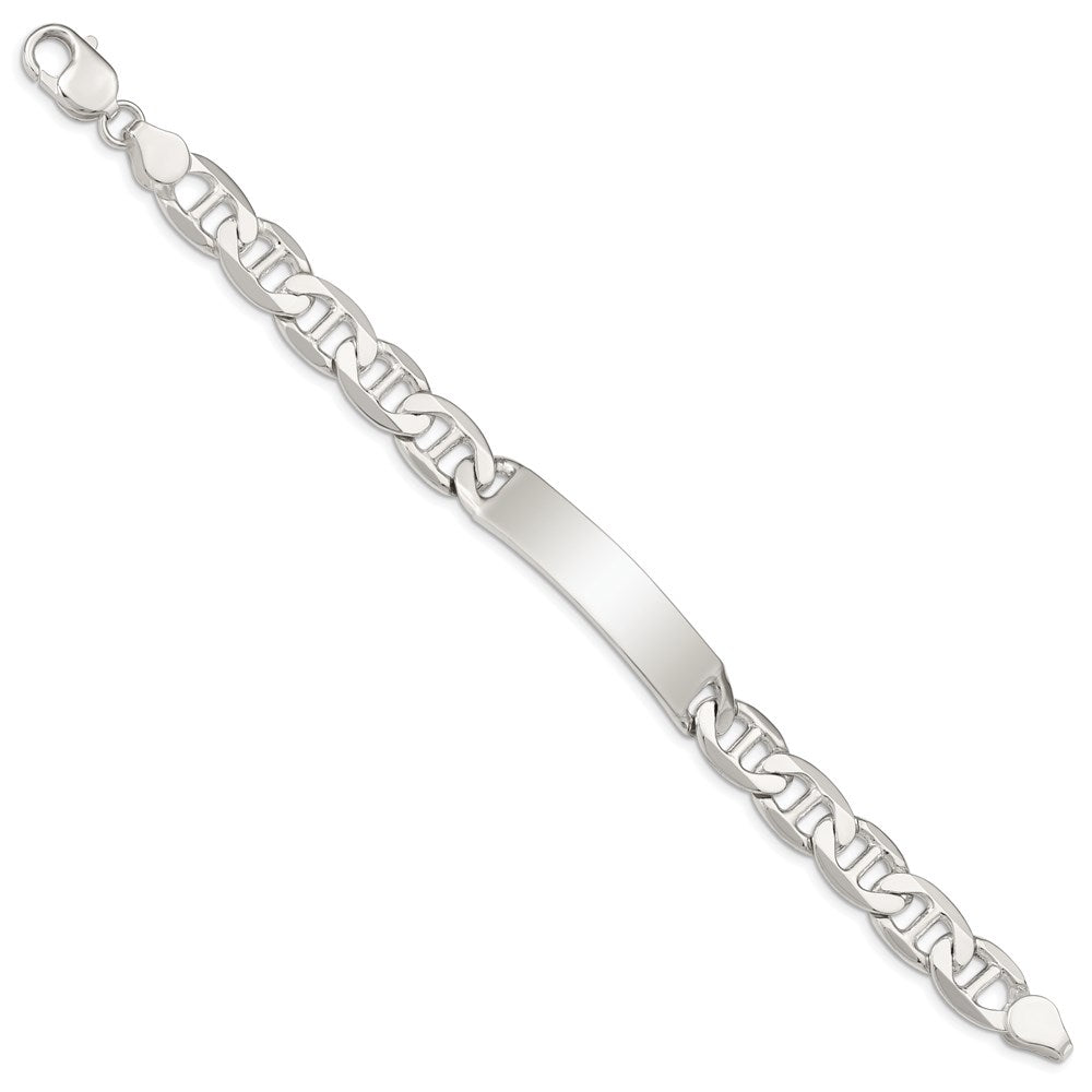 Sterlingsilber Poliert Gravierbar Anker Glieder Id Armband