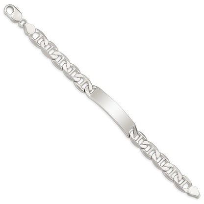 Sterlingsilber Poliert Gravierbar Anker Glieder Id Armband