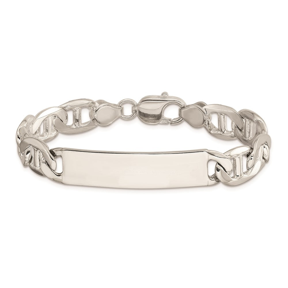 Sterlingsilber Poliert Gravierbar Anker Glieder Id Armband