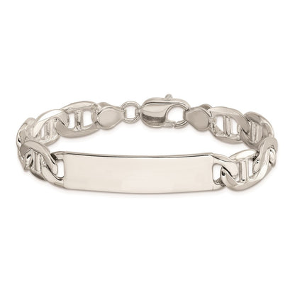 Sterlingsilber Poliert Gravierbar Anker Glieder Id Armband