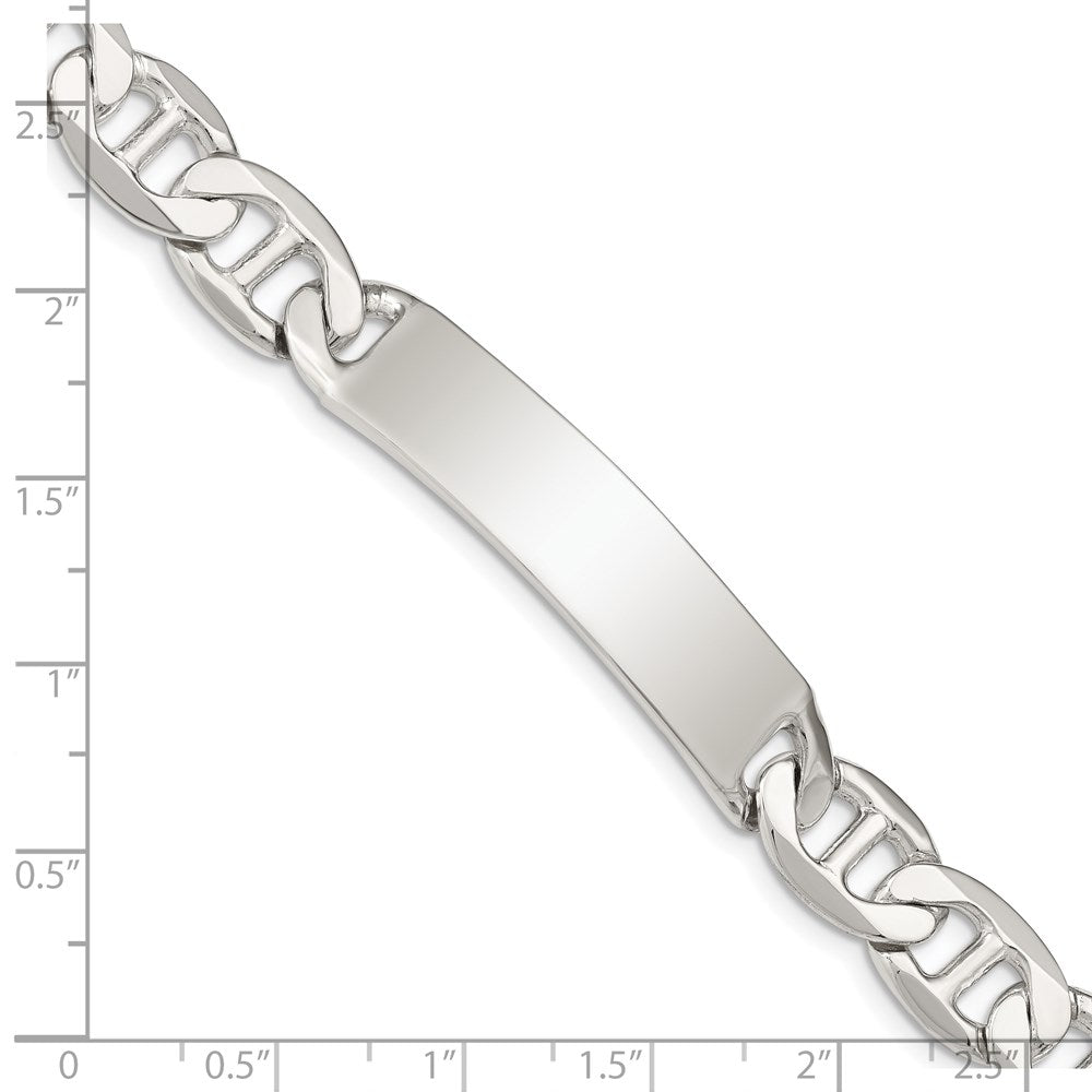 Sterlingsilber Poliert Gravierbar Anker Glieder Id Armband