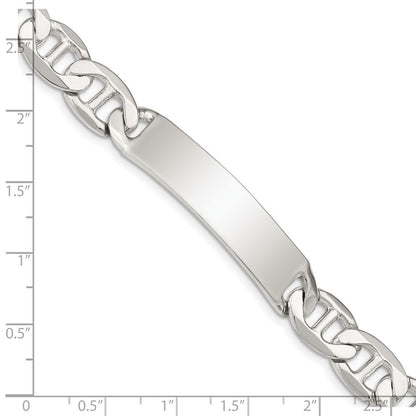 Sterlingsilber Poliert Gravierbar Anker Glieder Id Armband