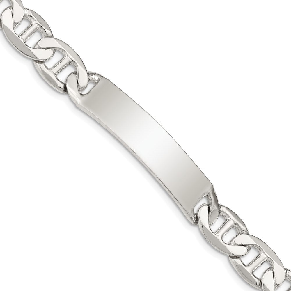 Sterlingsilber Poliert Gravierbar Anker Glieder Id Armband
