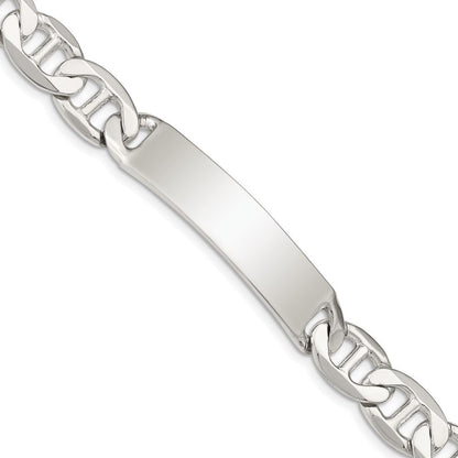 Sterlingsilber Poliert Gravierbar Anker Glieder Id Armband