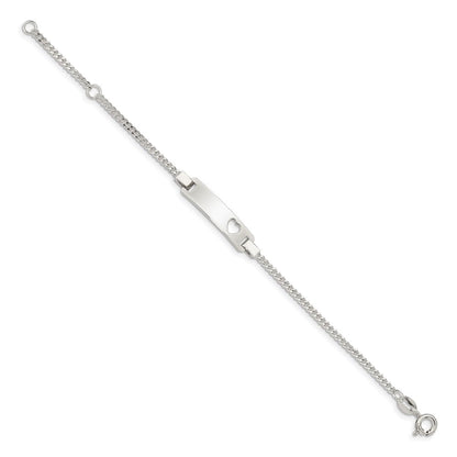 6 Zoll Sterlingsilber Verstellbar Baby Id Armband
