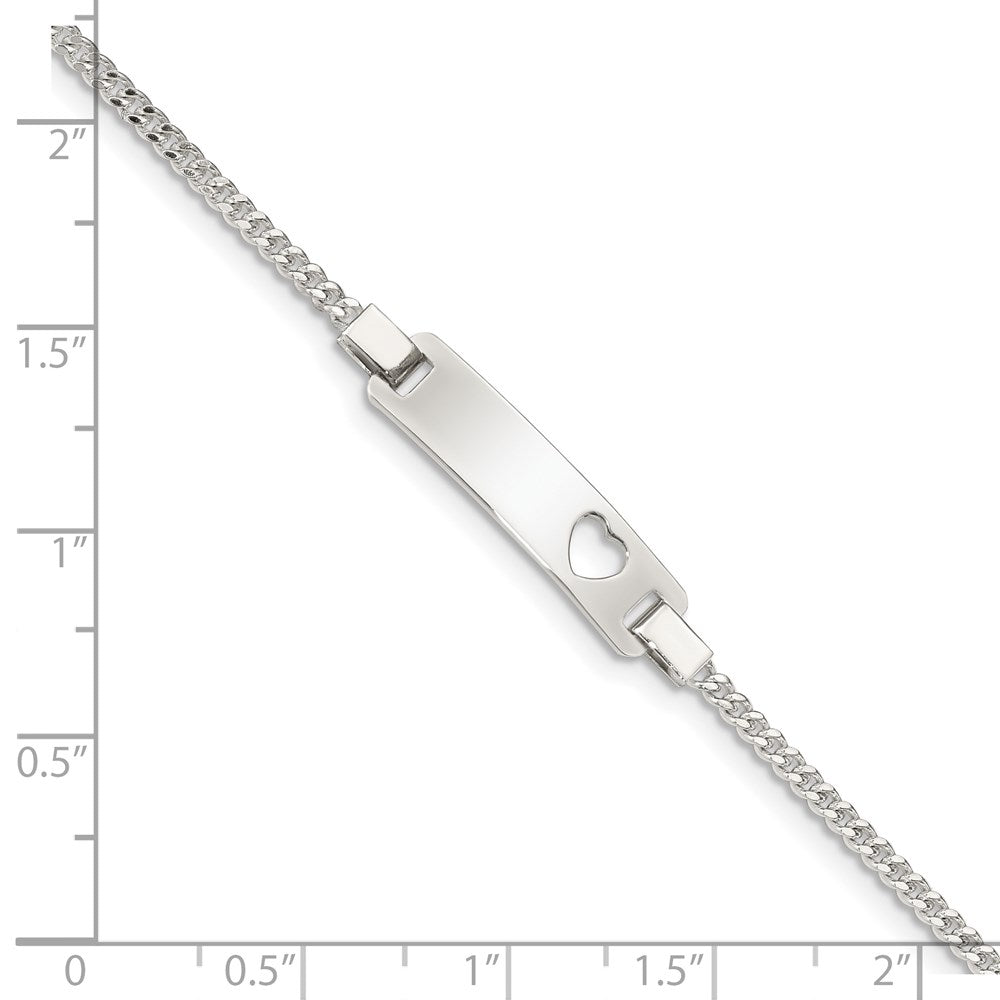 6 Zoll Sterlingsilber Verstellbar Baby Id Armband