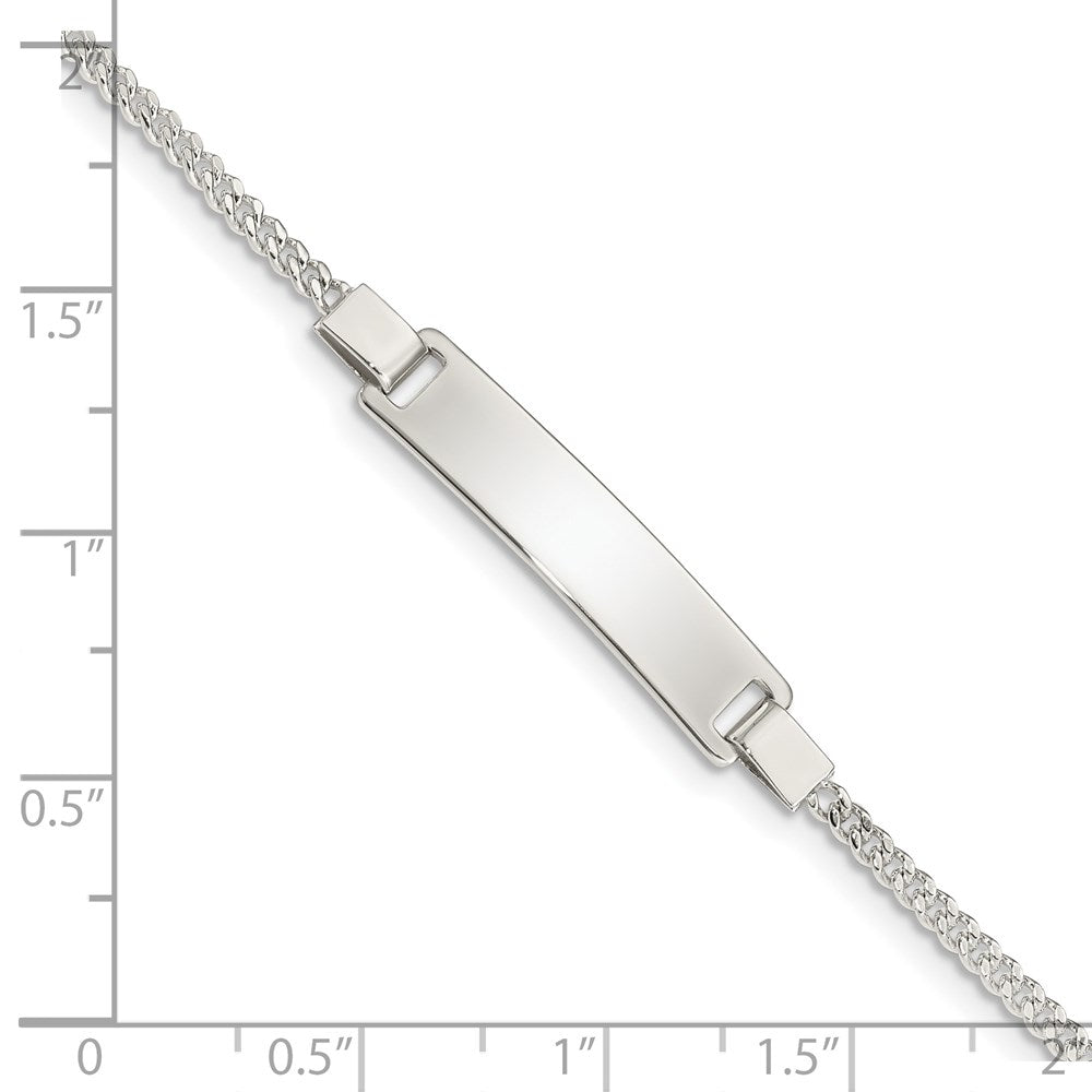2 Zoll Sterlingsilber Verstellbar Baby Id Armband