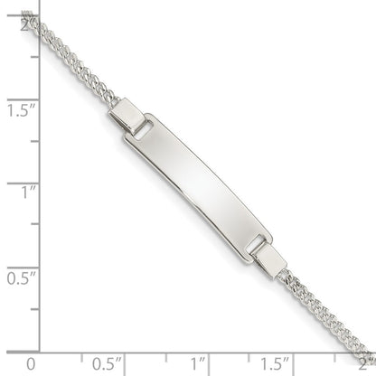 2 Zoll Sterlingsilber Verstellbar Baby Id Armband