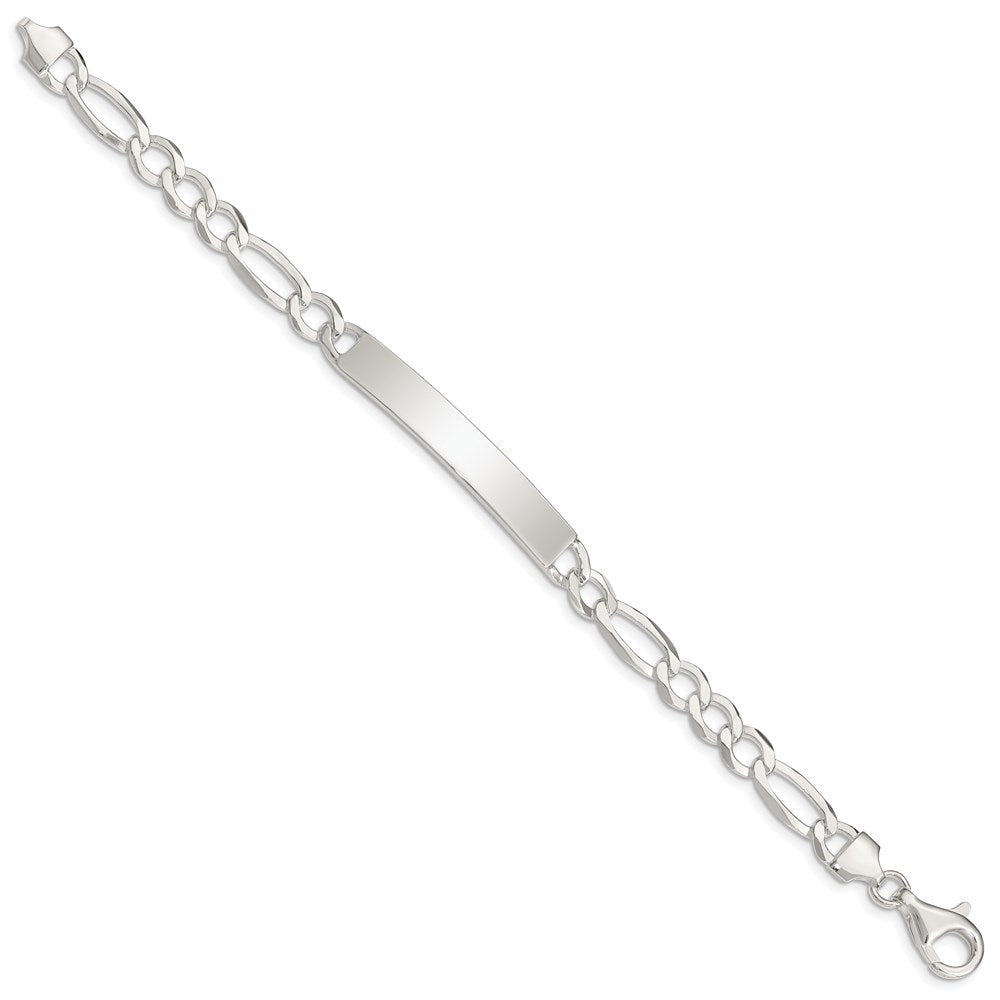 Sterlingsilber Figaro Glieder Id Armband