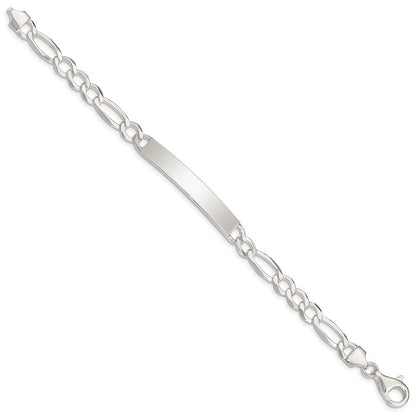 Sterlingsilber Figaro Glieder Id Armband