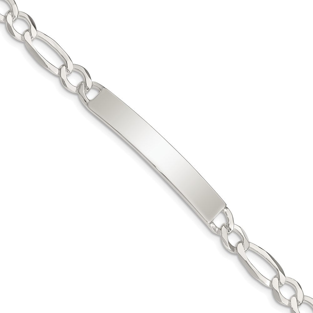 Sterlingsilber Figaro Glieder Id Armband