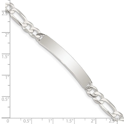 Sterlingsilber Figaro Glieder Id Armband