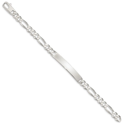 Sterlingsilber Figaro Glieder Id Gliederarmband