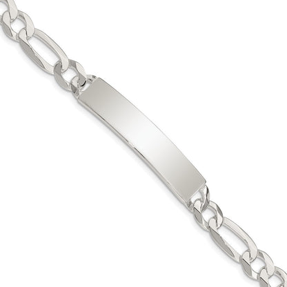 Sterlingsilber Figaro Glieder Id Gliederarmband
