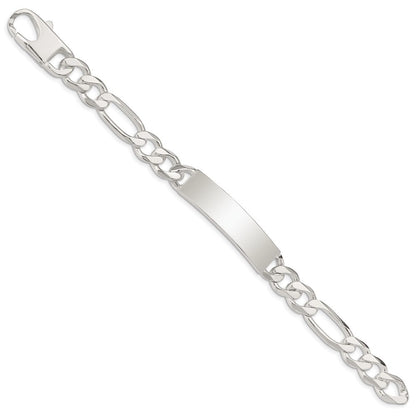 Sterlingsilber Figaro Glieder Id Armband
