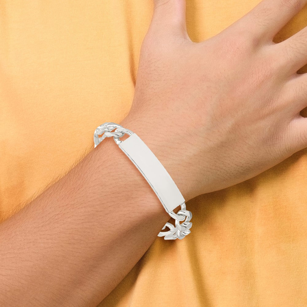 Sterlingsilber Figaro Glieder Id Armband