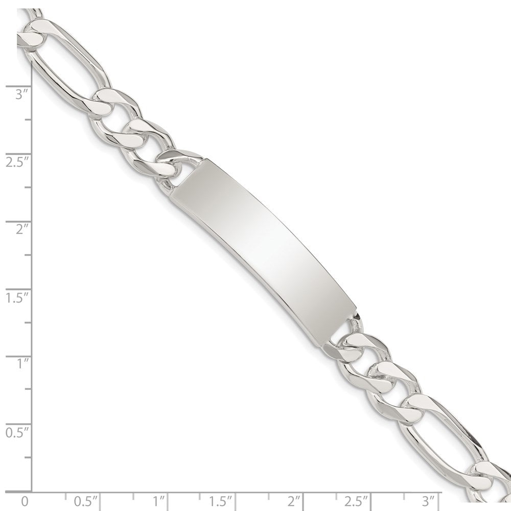 Sterlingsilber Figaro Glieder Id Armband