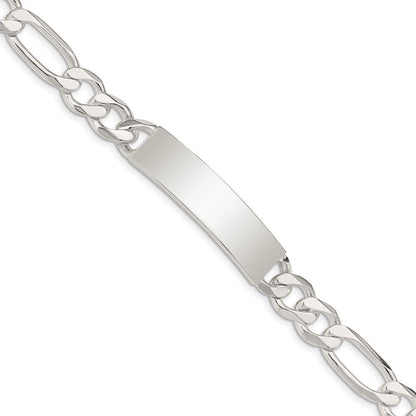 Sterlingsilber Figaro Glieder Id Armband