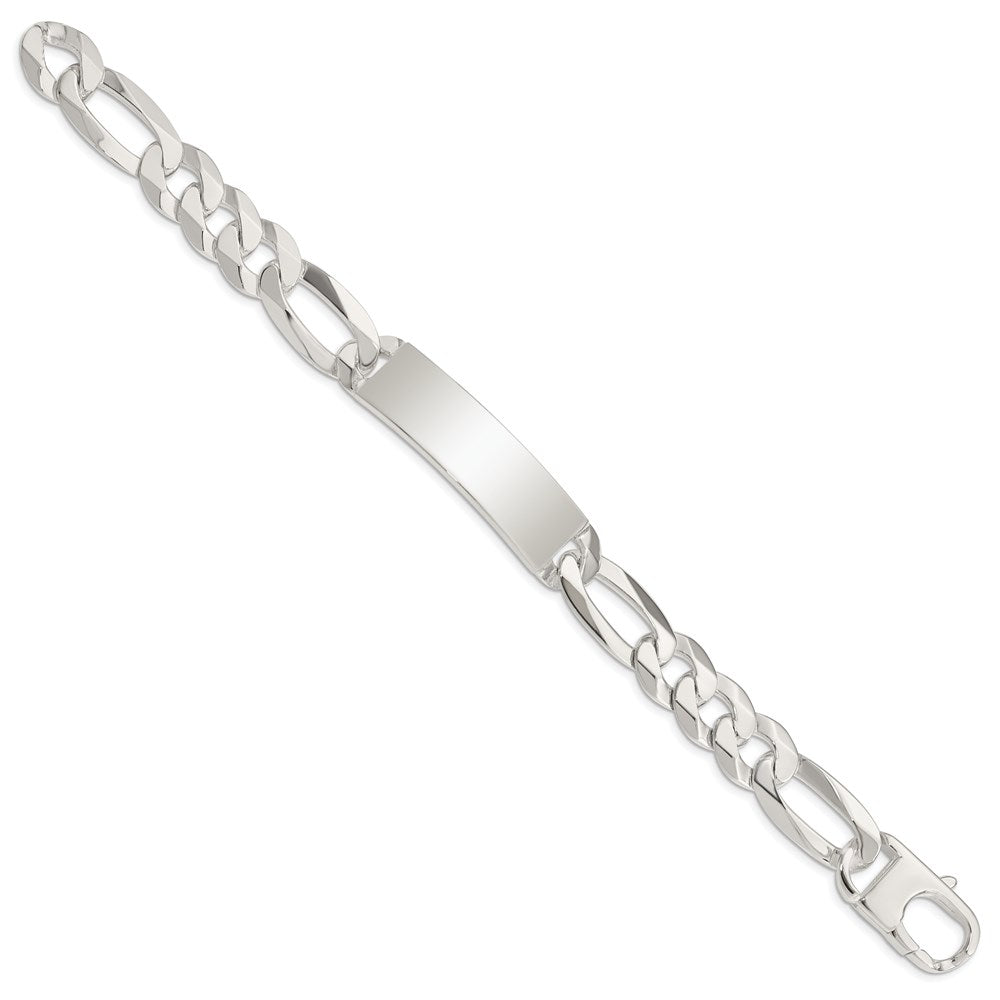 8.5 Zoll Sterlingsilber Figaro Glieder Id Armband