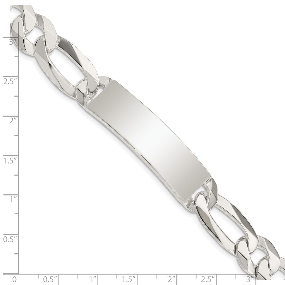 8.5 Zoll Sterlingsilber Figaro Glieder Id Armband