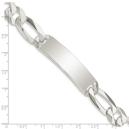 8.5 Zoll Sterlingsilber Figaro Glieder Id Armband