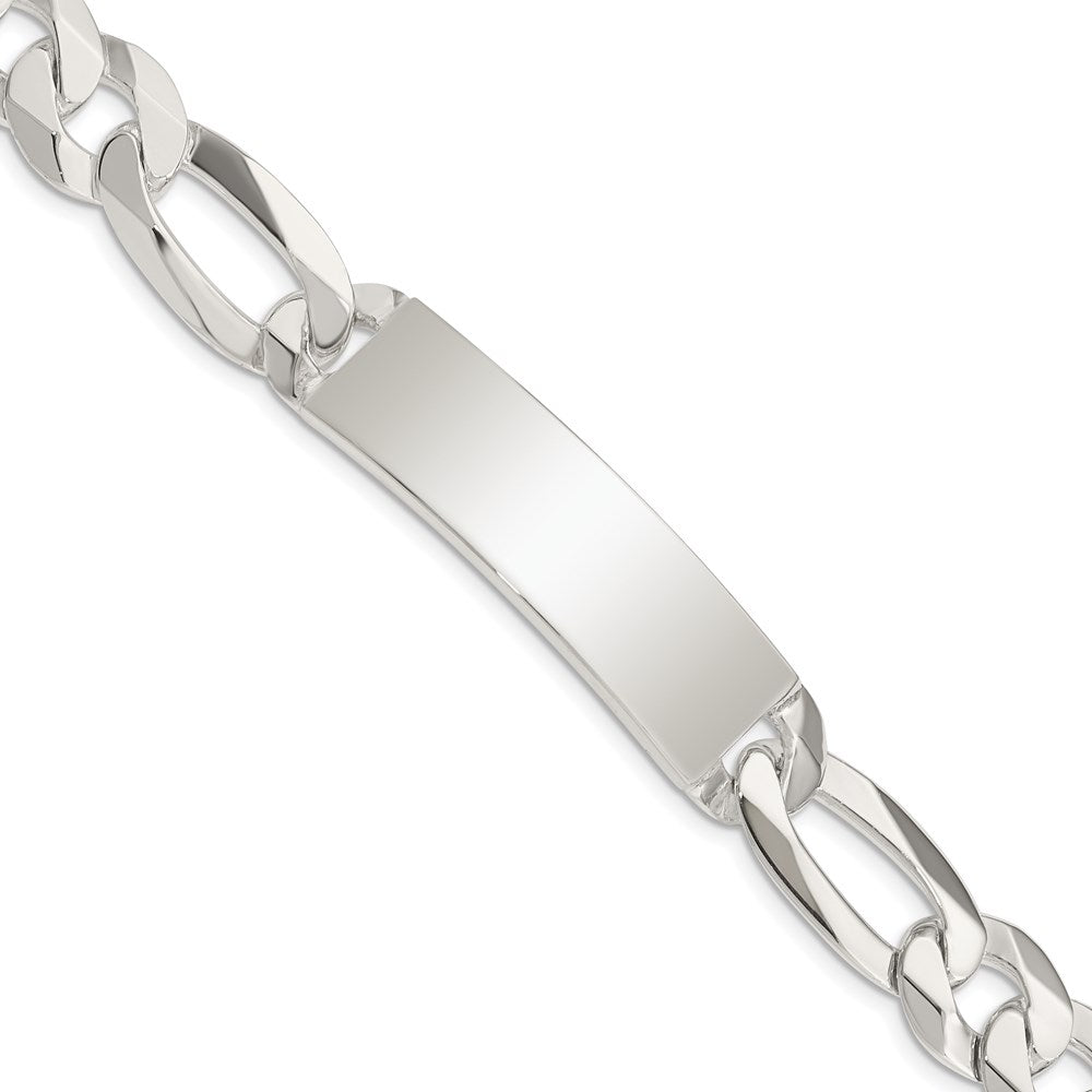 8.5 Zoll Sterlingsilber Figaro Glieder Id Armband