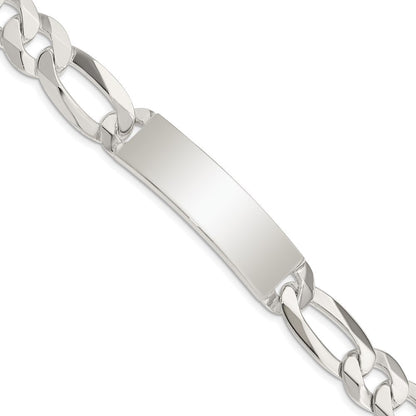 8.5 Zoll Sterlingsilber Figaro Glieder Id Armband