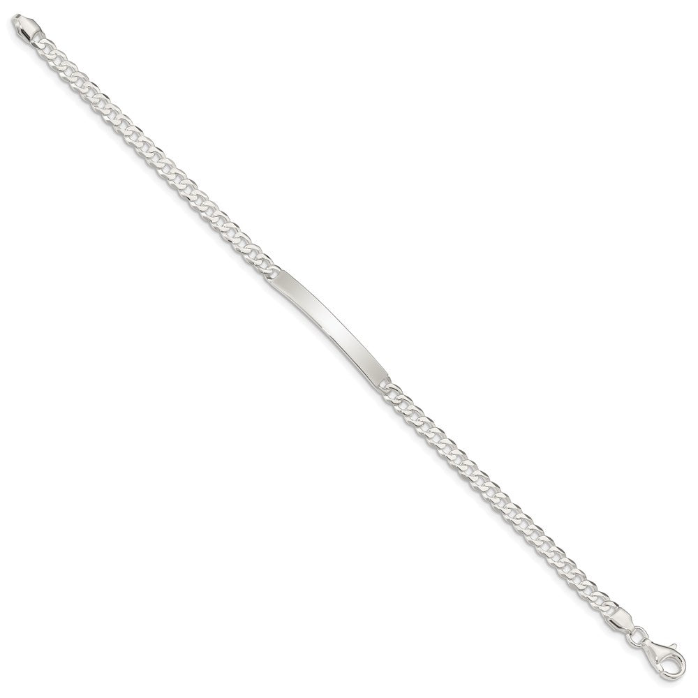 7.5 Zoll Sterlingsilber Panzer Glieder Id Armband