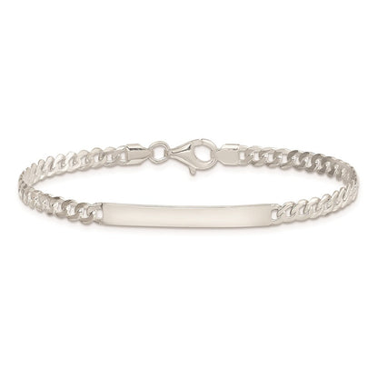 8.5 Zoll Sterlingsilber Panzer Glieder Id Armband