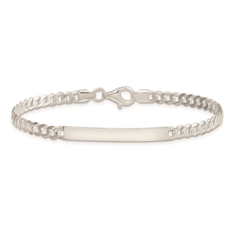 7.5 Zoll Sterlingsilber Panzer Glieder Id Armband