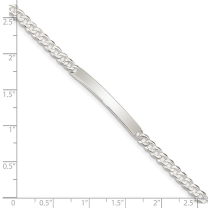 8.5 Zoll Sterlingsilber Panzer Glieder Id Armband