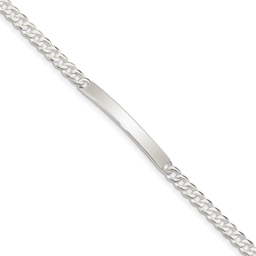 8.5 Zoll Sterlingsilber Panzer Glieder Id Armband