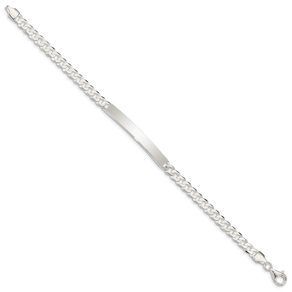7.5 Zoll Sterlingsilber Panzer Glieder Id Armband
