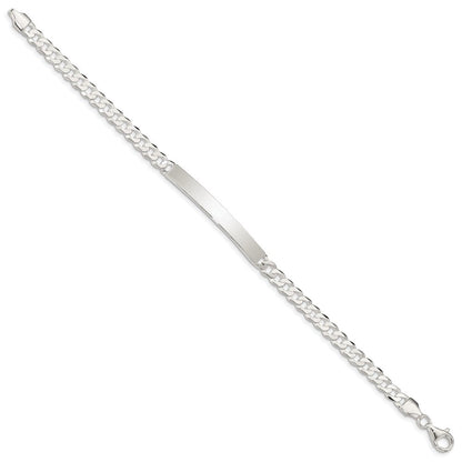 7.5 Zoll Sterlingsilber Panzer Glieder Id Armband