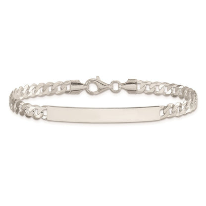 7.5 Zoll Sterlingsilber Panzer Glieder Id Armband