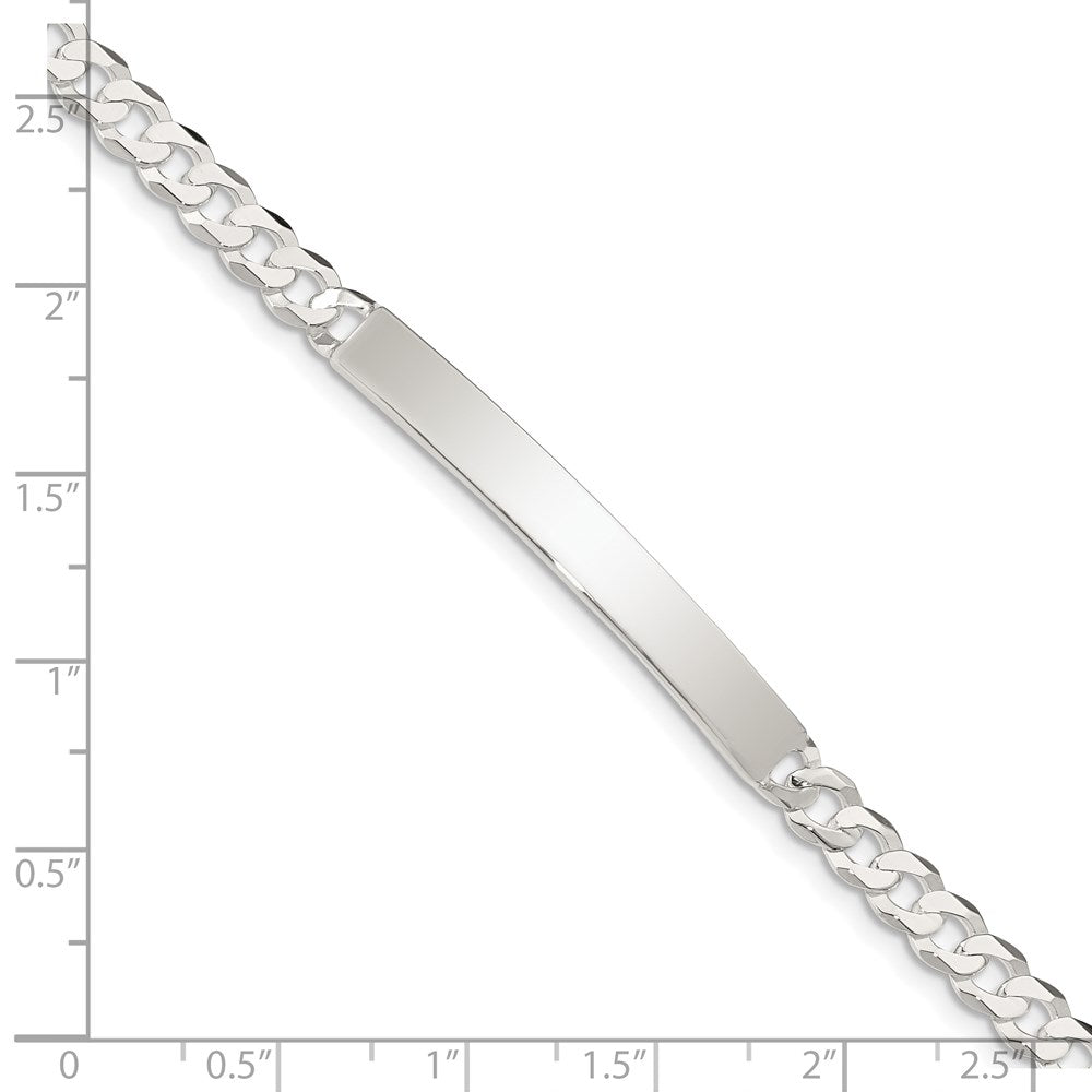 7.5 Zoll Sterlingsilber Panzer Glieder Id Armband