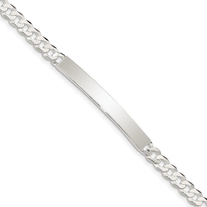 7.5 Zoll Sterlingsilber Panzer Glieder Id Armband