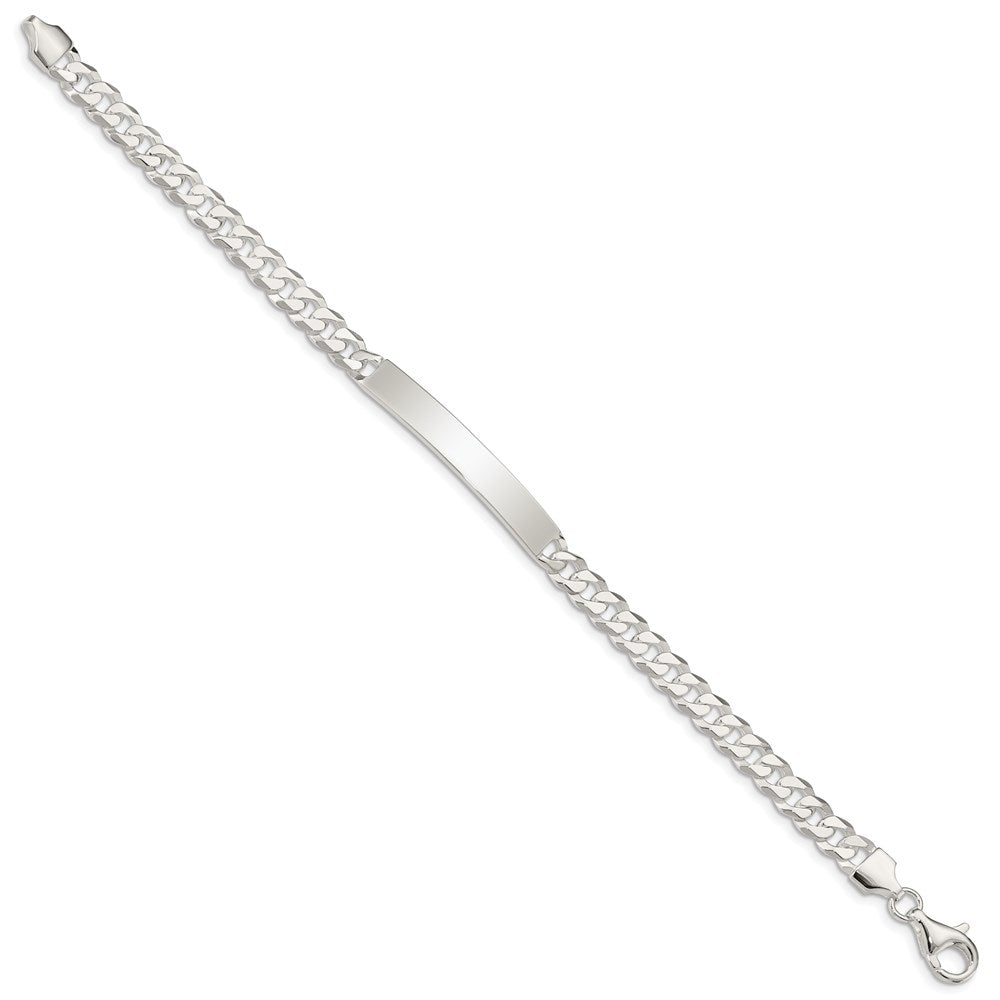 Sterlingsilber Panzer Glieder Id Armband