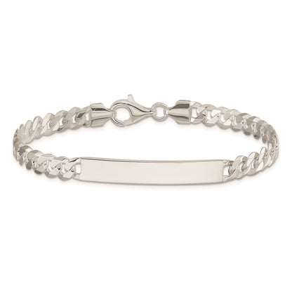 Sterlingsilber Panzer Glieder Id Armband