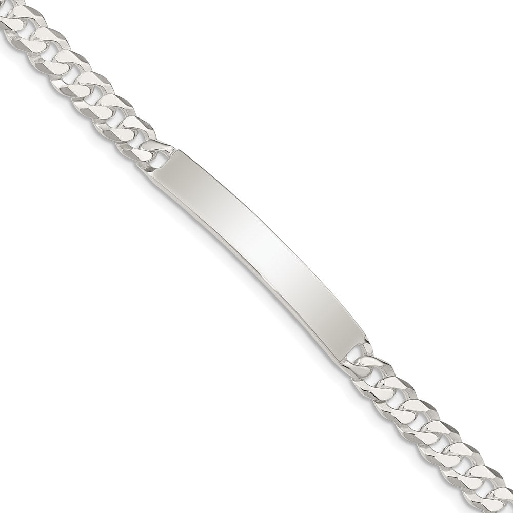Sterlingsilber Panzer Glieder Id Armband