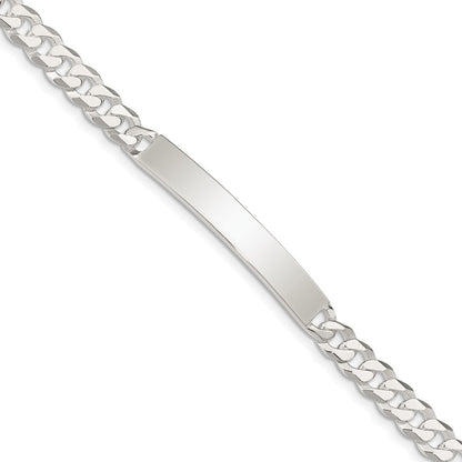 Sterlingsilber Panzer Glieder Id Armband