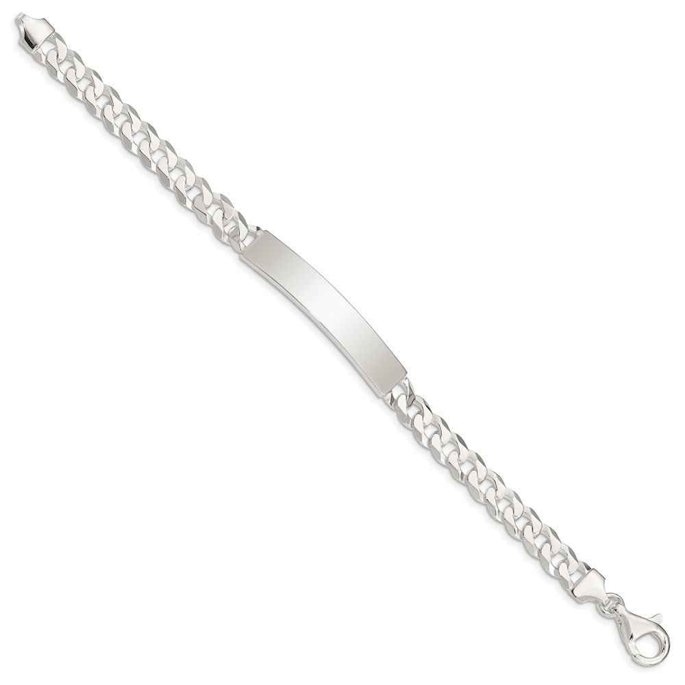 Sterlingsilber Panzer Glieder Id Armband
