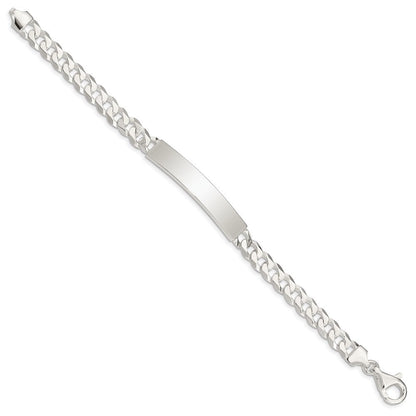 Sterlingsilber Panzer Glieder Id Armband